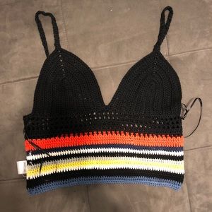 NWT NASTY GAL CROCHET CROP TOP